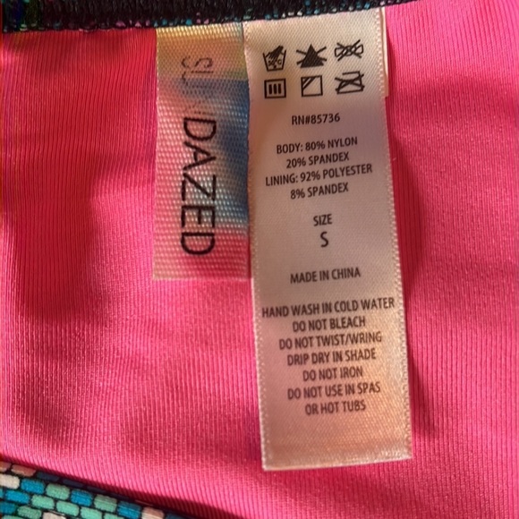 NWT SunDazed Stunner Strappy Hipster Bikini Swim Bottoms Small Tribal Print S - Picture 8 of 10